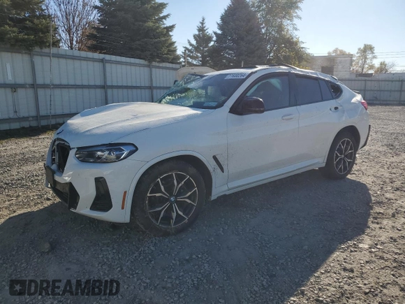 2023 BMW X4 M40i with VIN 5UX43DT05P9N61777, listed as a Copart auction lot 77600264 with 0 mi miles and Salvage Title. Bid and sale history available at carsss.com. Image 1.