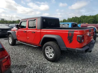 2020 Jeep Gladiator Sport S z VIN 1C6HJTAG3LL149915, wystawiony jako Copart lot #62252205 z przebiegiem 48 705 mil mil oraz Szkoda całkowita • Salvage title. Historia ofert i sprzedaży dostępna na DreamBid. Obrazek 2.