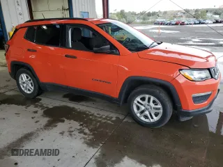 2018 Jeep Compass Sport with VIN 3C4NJCAB3JT123574, listed as a Copart auction lot 72248734 with 88,990 mi miles and Salvage title. Bid and sale history available at DreamBid. Image 4.