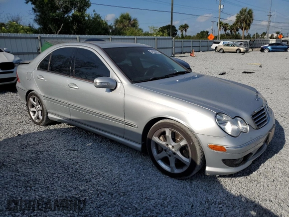 2007 Mercedes-Benz C 230 Sport with VIN WDBRF52H87A936814, listed as a Copart auction lot 54926245 with 141,310 mi miles and Salvage Title. Bid and sale history available at DreamBid. Image 4.