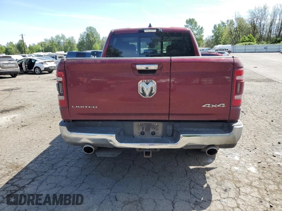2022 Ram 1500 Limited with VIN 1C6SRFHM8NN192388, listed as a Copart auction lot 55816105 with 22,971 mi miles and Salvage title. Bid and sale history available at DreamBid. Image 6.