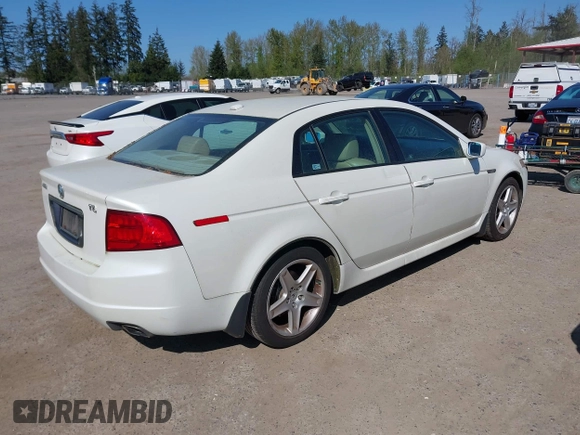 2005 Acura TL with VIN 19UUA66215A031304, listed as a IAAI auction lot 42066499 with 220,475 mi miles. Bid and sale history available at carsss.com. Image 4.