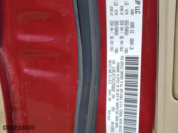2012 Jeep Grand Cherokee Overland with VIN 1C4RJFCT4CC250602, listed as a Copart auction lot 49503905 with 149,016 mi miles and Salvage Title. Bid and sale history available at carsss.com. Image 15.