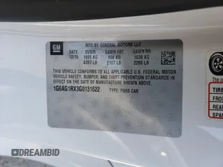2016 Cadillac ATS AWD z VIN 1G6AG1RX3G0131622, wystawiony jako Copart lot #55354585 z przebiegiem 87 073 mil mil oraz Czysty tytuł • Clean title. Historia ofert i sprzedaży dostępna na DreamBid. Obrazek 12.