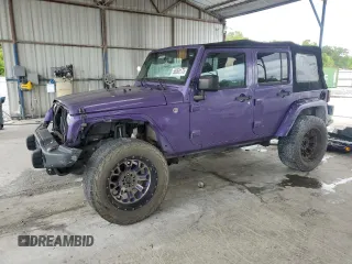 2017 Jeep Wrangler Unlimited Sahara with VIN 1C4BJWEGXHL651273, listed as a Copart auction lot 58368175 with 147,158 mi miles and Salvage title. Bid and sale history available at DreamBid. Image 1.