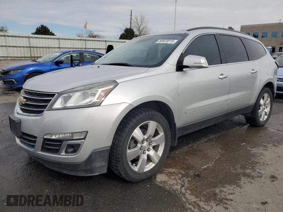 2015 Chevrolet Traverse LTZ with VIN 1GNKVJKD9FJ382751, listed as a Copart auction lot 50823015 with 131,877 mi miles and Salvage Title. Bid and sale history available at DreamBid. Image 1.