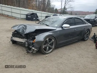 2014 Audi S8 with VIN WAUD2AFD2EN014470, listed as a Copart auction lot 78088674 with 0 mi miles and Salvage Title. Bid and sale history available at carsss.com. Image 1.