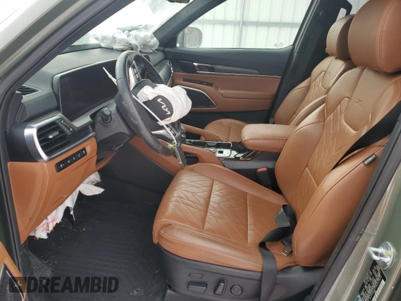 2023 Kia Telluride SX with VIN 5XYP5DGC1PG340902, listed as a Copart auction lot 87705835 with 25,797 mi miles and Salvage title. Bid and sale history available at DreamBid. Image 7.