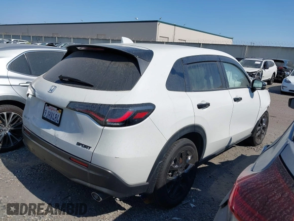 2024 Honda HR-V Sport with VIN 3CZRZ1H55RM721244, listed as a IAAI auction lot 42304006 with 16,901 mi miles and . Bid and sale history available at DreamBid. Image 4.