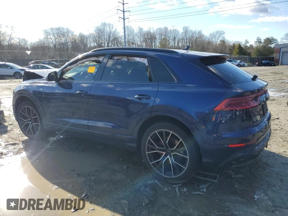 2019 Audi Q8 Premium Plus with VIN WA1EVAF10KD014743, listed as a Copart auction lot 45272965 with Not provided miles and Salvage title. Bid and sale history available at DreamBid. Image 2.