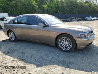 2005 BMW 7 Series 745Li z VIN WBAGN63535DS60710, wystawiony jako Copart lot #58921295 z przebiegiem 94 748 mil mil oraz Szkoda całkowita • Salvage title. Historia ofert i sprzedaży dostępna na DreamBid. Obrazek 4.