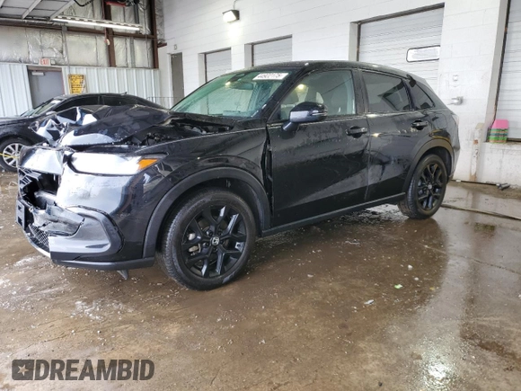 2024 Honda HR-V Sport with VIN 3CZRZ1H50RM744818, listed as a Copart auction lot 44922175 with 13,723 mi miles and Salvage Title. Bid and sale history available at carsss.com. Image 1.