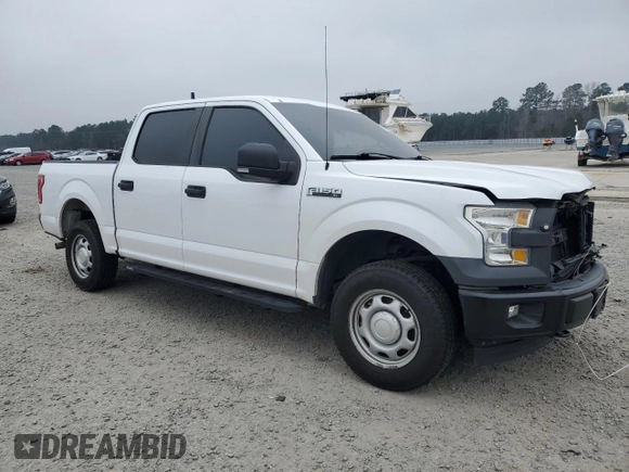 2017 Ford F-150 XL with VIN 1FTEW1EF1HKE26819, listed as a Copart auction lot 49218415 with 100,433 mi miles and Salvage Title. Bid and sale history available at carsss.com. Image 4.