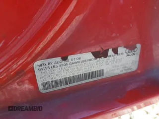 2009 Audi A4 Prestige с VIN WAUMF78K39N012624, выставлен на аукционе Copart как лот 67294634 с пробегом 132 451 миль миль и Списание • Salvage title. История ставок и продаж доступна на DreamBid. Изображение 13.