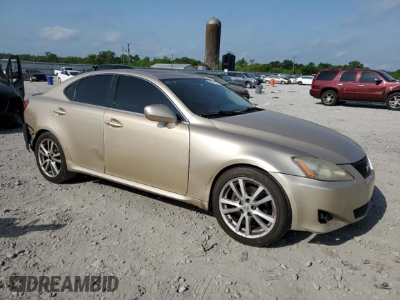 2006 Lexus IS 250 Manual with VIN JTHBK262265025421, listed as a Copart auction lot 54624195 with 251,297 mi miles and Clean Title. Bid and sale history available at carsss.com. Image 4.