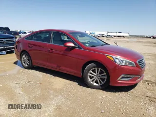 2015 Hyundai Sonata SE with VIN 5NPE24AF5FH257029, listed as a Copart auction lot 51072275 with 124,714 mi miles and Salvage Title. Bid and sale history available at DreamBid. Image 4.