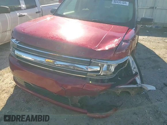 2013 Ford Flex SEL with VIN 2FMHK6C85DBD25938, listed as a Copart auction lot 80495104 with 149,427 mi miles and Salvage Title. Bid and sale history available at carsss.com. Image 12.