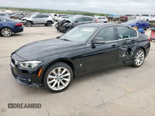 2017 BMW 3 Series 330e iPerformance with VIN WBA8E1C54HK895345, listed as a Copart auction lot 51351045 with 82,140 mi miles and Salvage Title. Bid and sale history available at carsss.com. Image 1.