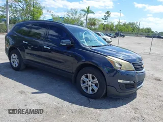 2017 Chevrolet Traverse LS with VIN 1GNKRFED0HJ187041, listed as a IAAI auction lot 42045451 with 164,681 mi miles. Bid and sale history available at carsss.com. Image 1.