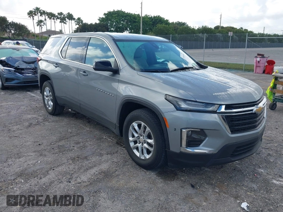 2023 Chevrolet Traverse LS with VIN 1GNERFKW3PJ263868, listed as a IAAI auction lot 41943188 with 28,144 mi miles. Bid and sale history available at carsss.com. Image 1.