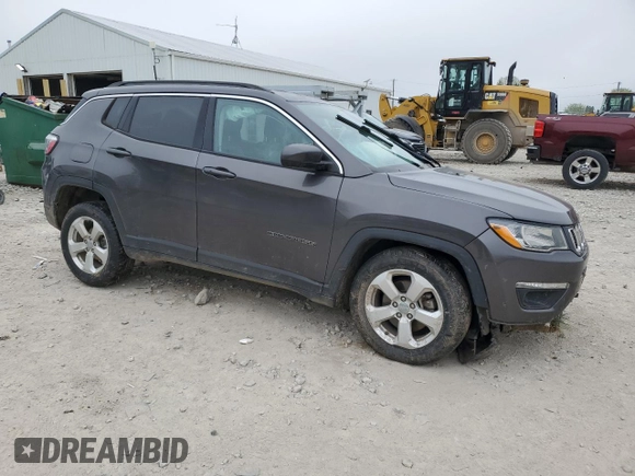 2018 Jeep Compass Latitude with VIN 3C4NJCBB8JT287353, listed as a Copart auction lot 56069635 with 92,719 mi miles and Salvage title. Bid and sale history available at DreamBid. Image 4.