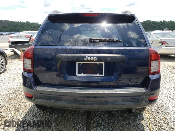 2015 Jeep Compass Sport with VIN 1C4NJCBB7FD110676, listed as a Copart auction lot 58674814 with 165,348 mi miles and Salvage Title. Bid and sale history available at carsss.com. Image 6.