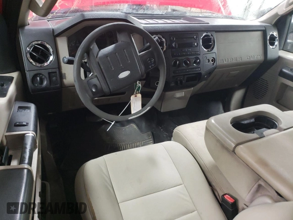 2008 Ford Super Duty F-250 SRW XL with VIN 1FTSX21508EE58243, listed as a Copart auction lot 51253655 with 122,538 mi miles and Salvage Title. Bid and sale history available at carsss.com. Image 8.