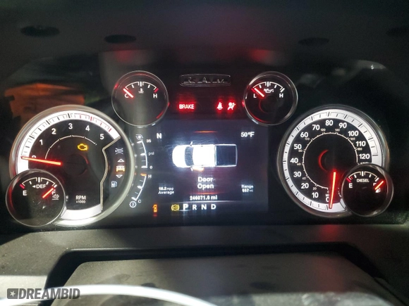 2013 Ram 2500 Laramie with VIN 3C6UR5FL9DG538565, listed as a Copart auction lot 47605065 with 246,071 mi miles and Salvage Title. Bid and sale history available at carsss.com. Image 9.