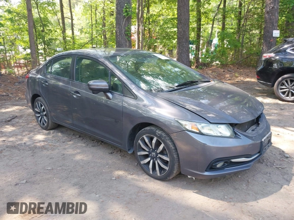 2015 Honda Civic EX-L with VIN 2HGFB2F96FH509201, listed as a IAAI auction lot 42158188 with 170,110 mi miles and . Bid and sale history available at DreamBid. Image 1.