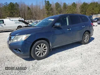 2014 Nissan Pathfinder S with VIN 5N1AR2MN0EC684710, listed as a Copart auction lot 46828695 with 130,752 mi miles and Clean Title. Bid and sale history available at carsss.com. Image 1.