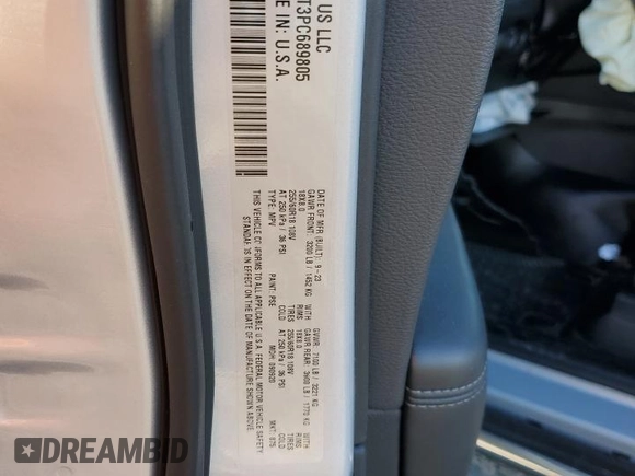 2023 Dodge Durango Pursuit with VIN 1C4SDJFT3PC689805, listed as a Copart auction lot 44358755 with 3,283 mi miles and Salvage title. Bid and sale history available at DreamBid. Image 14.