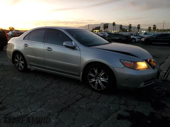 2009 Acura RL Tech Pkg with VIN JH4KB266X9C002410, listed as a Copart auction lot 85615504 with 192,840 mi miles and Salvage Title. Bid and sale history available at carsss.com. Image 4.