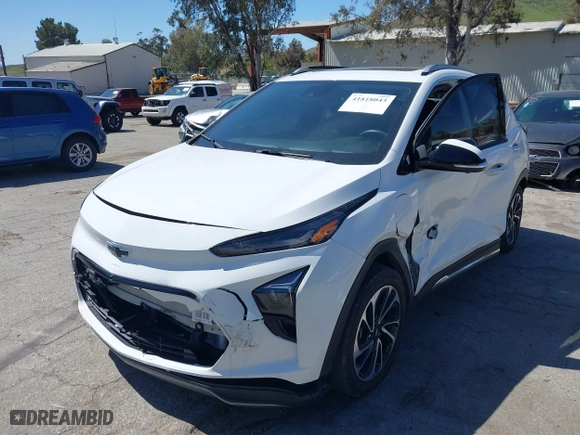 2023 Chevrolet Bolt EUV Premier with VIN 1G1FZ6S07P4185465, listed as a IAAI auction lot 41818043 with 6,290 mi miles. Bid and sale history available at carsss.com. Image 22.