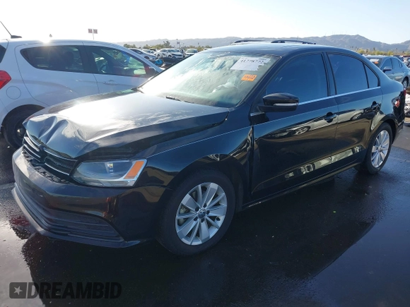 2015 Volkswagen Jetta Sedan 1.8T SE with VIN 3VWD17AJ9FM341950, listed as a IAAI auction lot 41778772 with 121,954 mi miles. Bid and sale history available at carsss.com. Image 17.