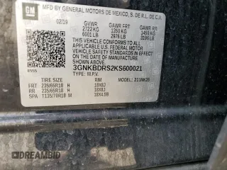 2019 Chevrolet Blazer z VIN 3GNKBDRS2KS600021, wystawiony jako Copart lot #48367715 z przebiegiem 118 879 mil mil oraz Szkoda całkowita • Salvage title. Historia ofert i sprzedaży dostępna na DreamBid. Obrazek 15.