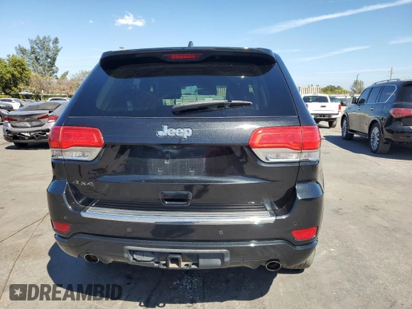 2015 Jeep Grand Cherokee Overland with VIN 1C4RJFCT6FC628729, listed as a Copart auction lot 50192705 with 106,102 mi miles and Salvage Title. Bid and sale history available at carsss.com. Image 6.