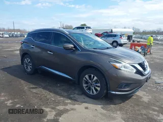2015 Nissan Murano SL with VIN 5N1AZ2MH6FN248704, listed as a IAAI auction lot 41800706 with 99,858 mi miles and . Bid and sale history available at DreamBid. Image 1.