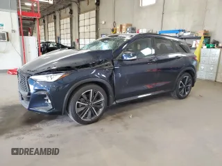 2024 Infiniti QX50 Sport z VIN 3PCAJ5FB3RF100986, wystawiony jako Copart lot #55312335 z przebiegiem 17 419 mil mil oraz Szkoda całkowita • Salvage title. Historia ofert i sprzedaży dostępna na DreamBid. Obrazek 1.