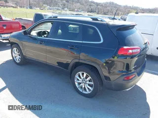 2017 Jeep Cherokee Limited with VIN 1C4PJMDS4HW564127, listed as a IAAI auction lot 41808675 with 144,472 mi miles. Bid and sale history available at carsss.com. Image 3.