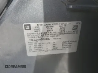 2012 GMC Terrain SLT-1 with VIN 2GKALUEK4C6308835, listed as a Copart auction lot 56013685 with 149,250 mi miles and Salvage title. Bid and sale history available at DreamBid. Image 13.