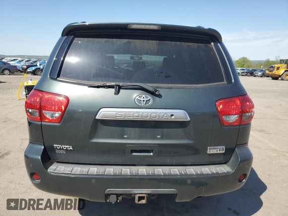 2008 Toyota Sequoia Limited with VIN 5TDBY68A18S012927, listed as a Copart auction lot 54405895 with 237,463 mi miles and Salvage Title. Bid and sale history available at DreamBid. Image 6.