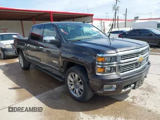 2014 Chevrolet Silverado 1500 High Country with VIN 3GCUKTEC8EG399193, listed as a IAAI auction lot 41789709 with 207,890 mi miles. Bid and sale history available at carsss.com. Image 1.