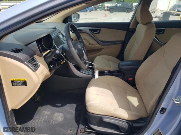 2013 Hyundai Elantra GLS PZEV with VIN KMHDH4AEXDU522642, listed as a Copart auction lot 52808254 with 87,952 mi miles and Salvage Title. Bid and sale history available at carsss.com. Image 7.