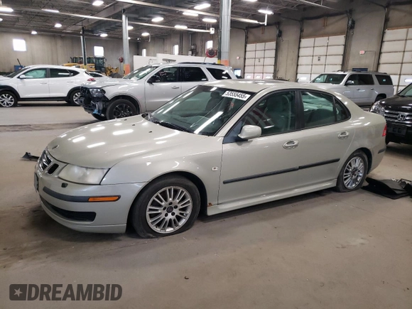 2006 Saab 9-3 z VIN YS3FD49Y261002858, wystawiony jako Copart lot #53555455 z przebiegiem 263 663 mil mil oraz Czysty tytuł • Clean title. Historia ofert i sprzedaży dostępna na DreamBid. Obrazek 1.
