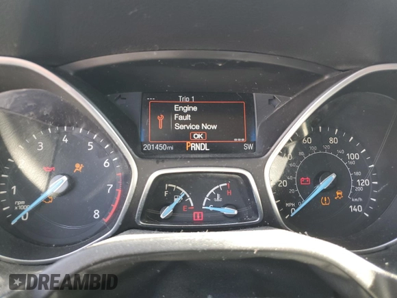 2016 Ford Focus SE with VIN 1FADP3F21GL216705, listed as a Copart auction lot 52731855 with 201,450 mi miles and Clean Title. Bid and sale history available at DreamBid. Image 9.