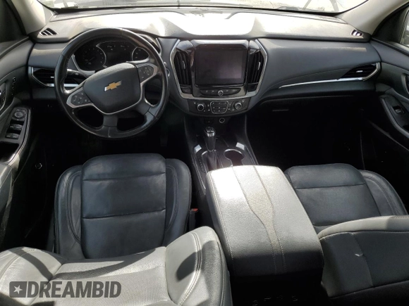 2019 Chevrolet Traverse Premier with VIN 1GNERKKW3KJ147054, listed as a Copart auction lot 59191225 with 112,436 mi miles and Salvage title. Bid and sale history available at DreamBid. Image 8.