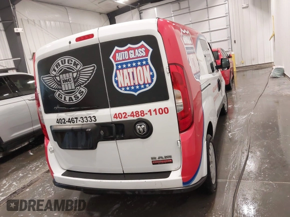 2017 Ram ProMaster City Cargo Van Tradesman SLT with VIN ZFBERFBB9H6E69115, listed as a IAAI auction lot 41798498 with 131,463 mi miles. Bid and sale history available at carsss.com. Image 16.