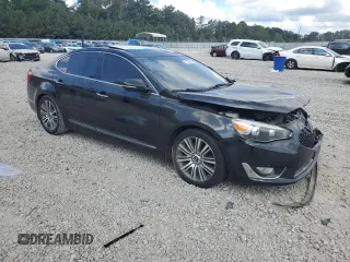 2014 Kia Cadenza Premium with VIN KNALN4D75E5132210, listed as a Copart auction lot 71395584 with 134,266 mi miles and Salvage Title. Bid and sale history available at carsss.com. Image 4.