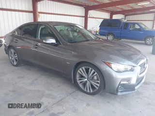 2019 Infiniti Q50 Luxe z VIN JN1EV7AP6KM541659, wystawiony jako IAAI lot #42060420 z przebiegiem 87 889 mil mil oraz . Historia ofert i sprzedaży dostępna na DreamBid. Obrazek 1.