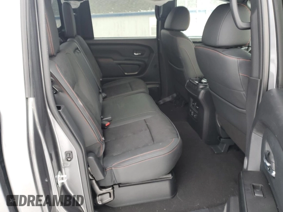 2024 Nissan Titan Pro-4X with VIN 1N6AA1ED1RN115335, listed as a Copart auction lot 42597585 with 5,381 mi miles and Salvage title. Bid and sale history available at DreamBid. Image 11.